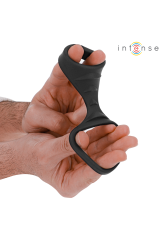 INTENSE - THEO DOPPIO ANELLO PER PENE IN SILICONE MODELLO NERO 3
