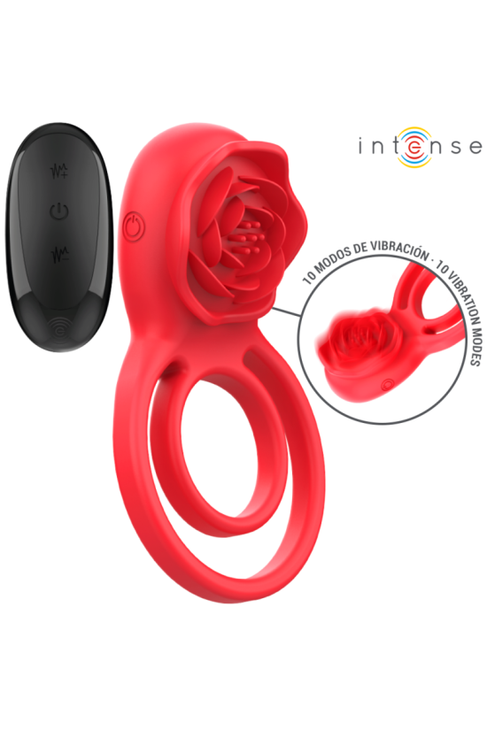 INTENSE - GAIL STIMOLATORE ROSE 10 VIBRAZIONI ROSSO TELECOMANDO