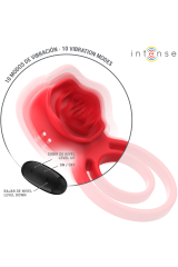 INTENSE - GAIL STIMOLATORE ROSE 10 VIBRAZIONI ROSSO TELECOMANDO