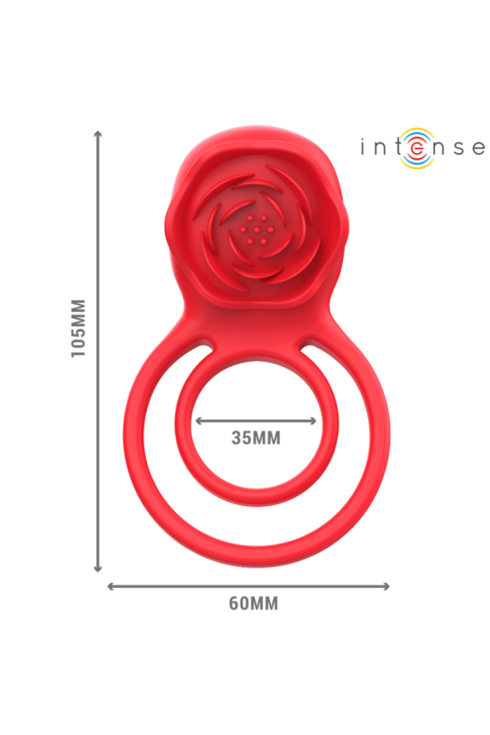 INTENSE - GAIL STIMOLATORE ROSE 10 VIBRAZIONI ROSSO TELECOMANDO