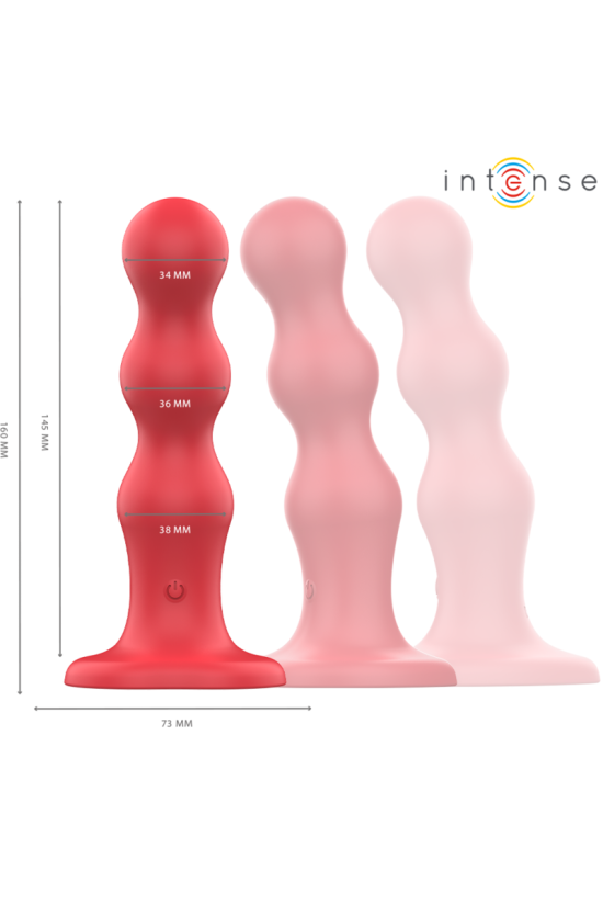 INTENSE - CODY VIBRATORE CON VENTOSA TELECOMANDO ROSSO