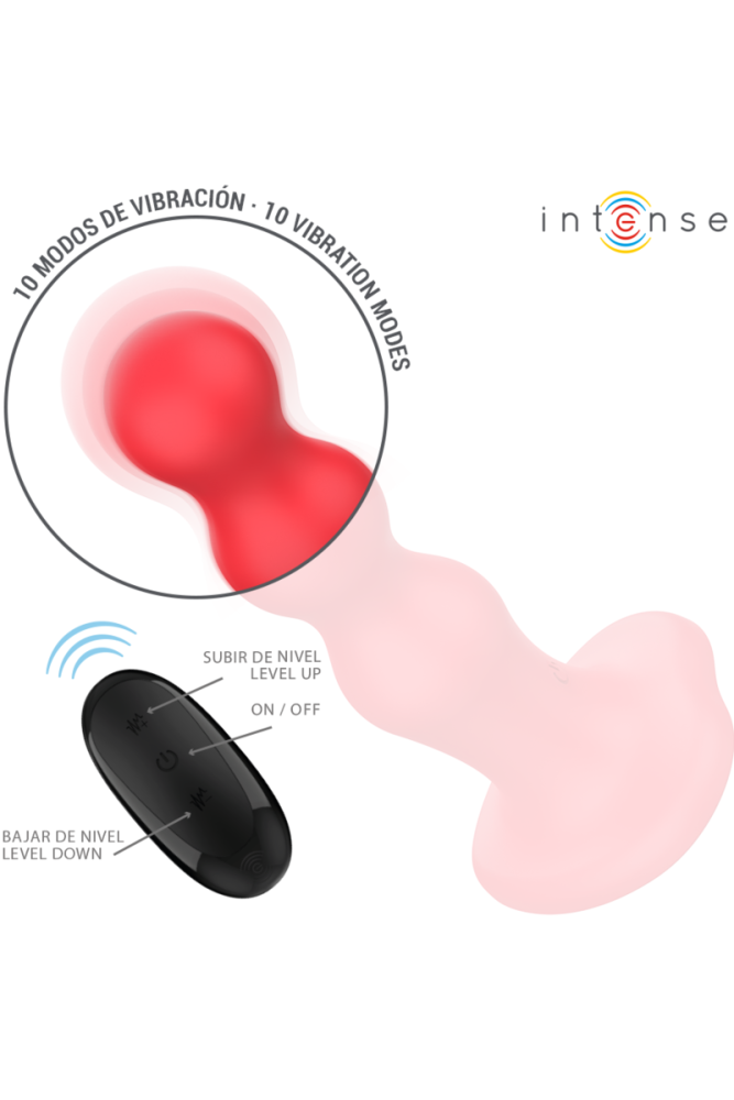 INTENSE - CODY VIBRATORE CON VENTOSA TELECOMANDO ROSSO
