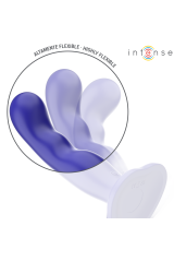 INTENSE - VIBRATORE SHORTY CON VENTOSA TELECOMANDO BLU