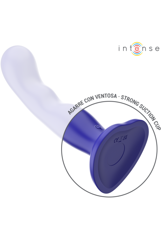 INTENSE - VIBRATORE SHORTY CON VENTOSA TELECOMANDO BLU