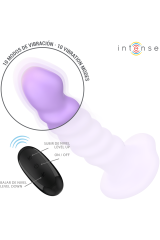 INTENSE - BRENDA VIBRATORE TAGLIA M DESIGN A SPIRALE 10 VIBRAZIONI TELECOMANDO VIOLA