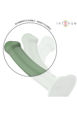 INTENSE - VIBRATORE BECCA CON VENTOSA 10 VIBRAZIONI TELECOMANDO VERDE