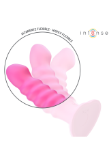 INTENSE - VIBRATORE CINDY TAGLIA L DESIGN A SPIRALE 10 VIBRAZIONI ROSA TELECOMANDO