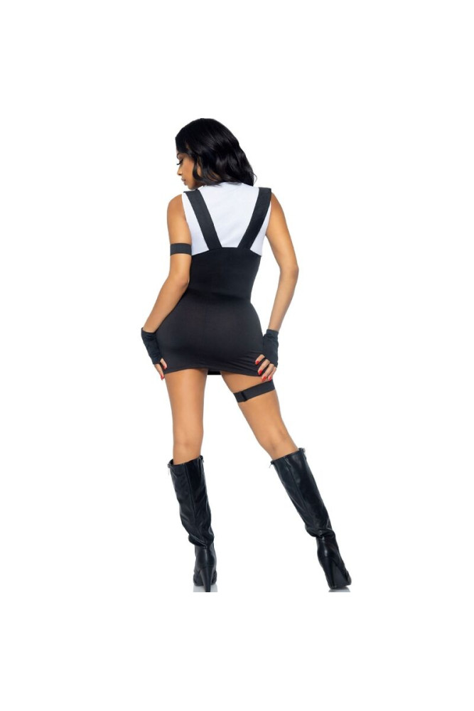 LEG AVENUE - COSTUME SEXY SWAT UFFICIALE NERO M/L