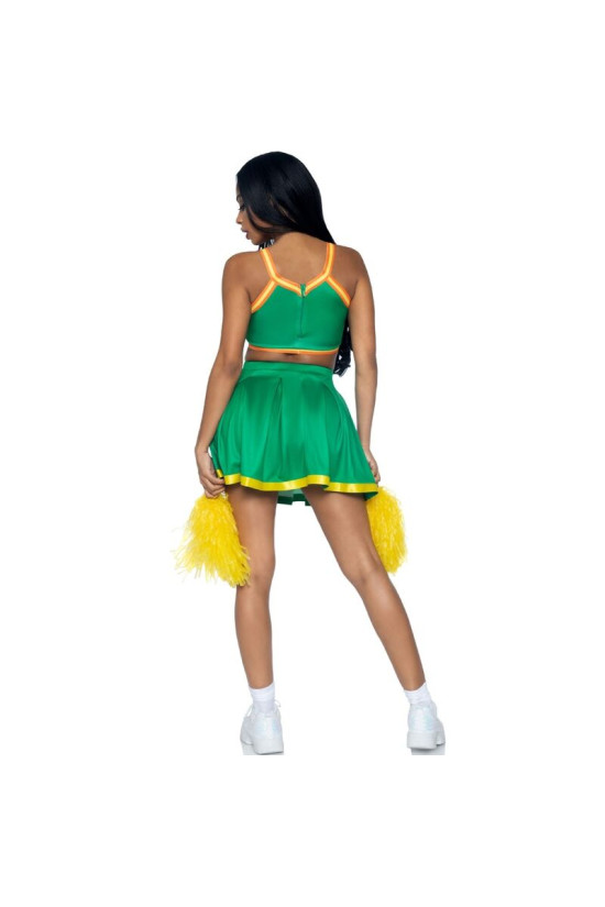 LEG AVENUE - COSTUME CHEERLEADER VERDE S/M