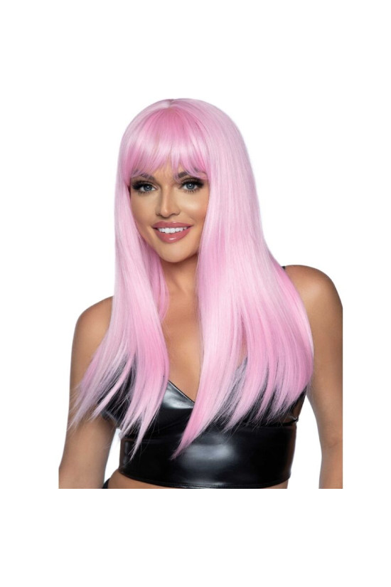 LEG AVENUE - PARRUCCA LUNGA LISCIA FRANGIA ROSA