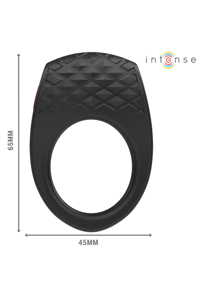 INTENSE - CLOVER VIBRATORE ANELLO PER PENE 10 VIBRAZIONI NERO