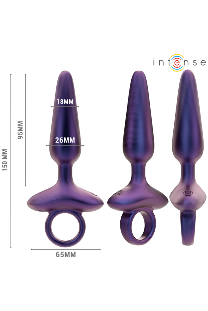 INTENSE - MARLON VIBRANTE ANAL PLUG MODELLO 4 TELECOMANDO