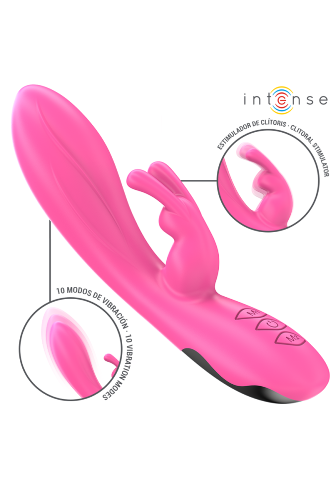 INTENSE - VIBRATORE RANDALL RABBIT 10 VIBRAZIONI ROSA