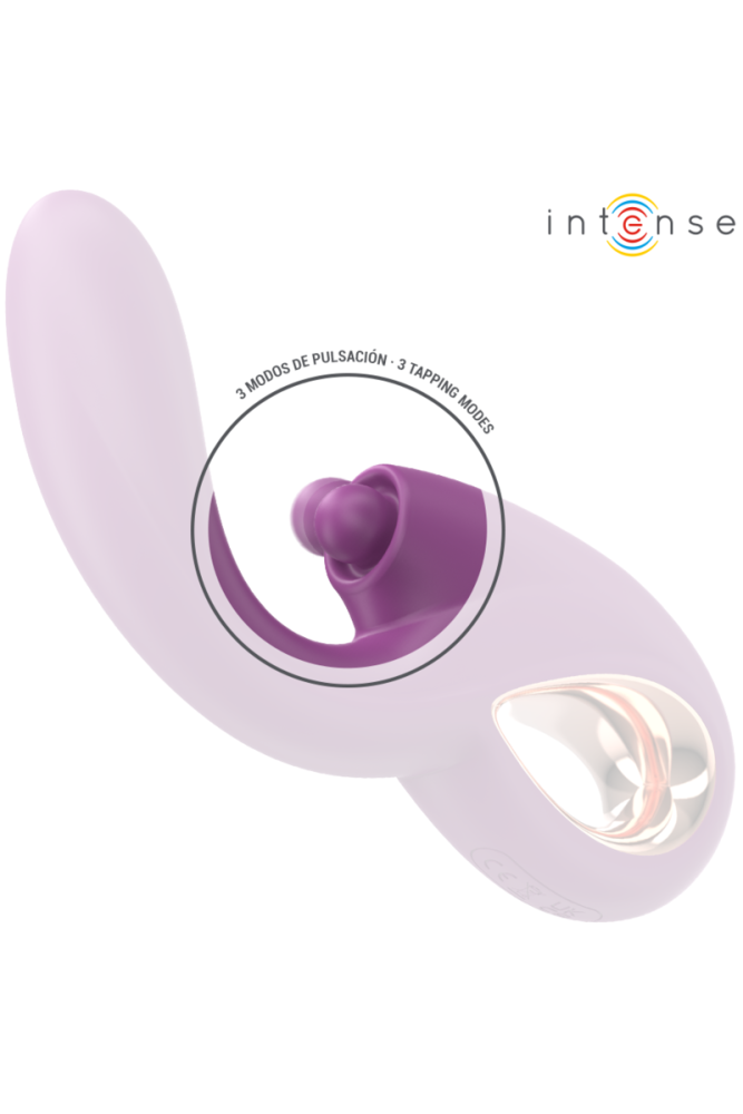 INTENSE - LALI VIBRATORE MULTIFUNZIONE PUNTO G TAPPING & THRUST & VIBRATION VIOLA