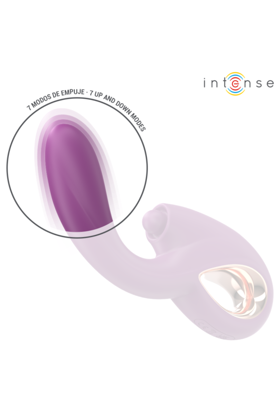 INTENSE - LALI VIBRATORE MULTIFUNZIONE PUNTO G TAPPING & THRUST & VIBRATION VIOLA