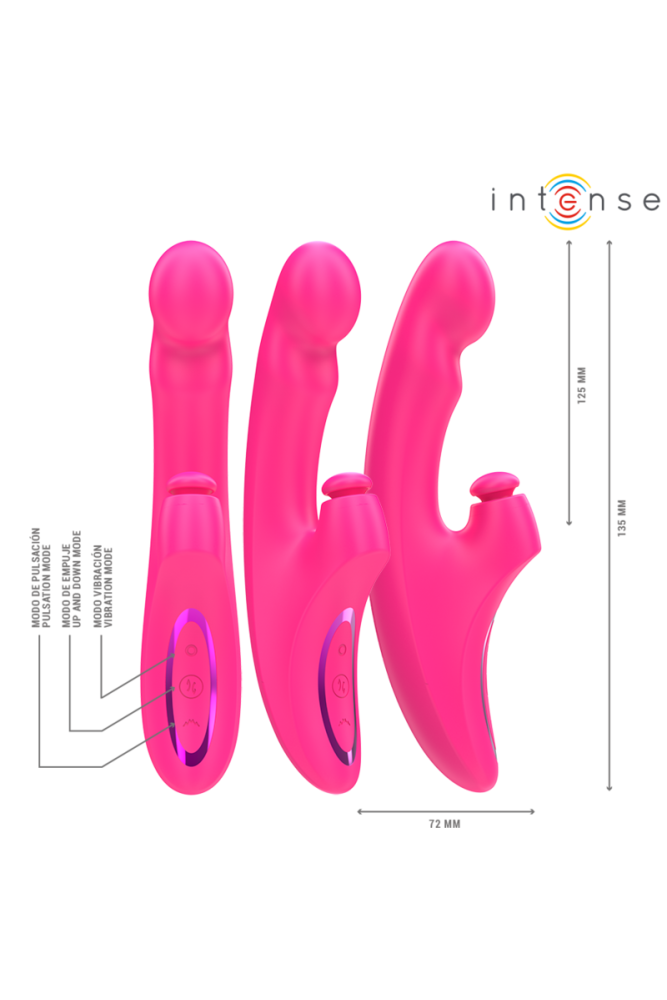 5 CM MULTIFUNZIONE 3 IN 1 10 VIBRAZIONI ROSA