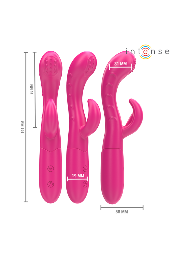 INTENSE - VIBRATORE AMARA CON LINGUA STIMOLANTE 10 VIBRAZIONI ROSA