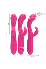 INTENSE - VIBRATORE AMARA CON LINGUA STIMOLANTE 10 VIBRAZIONI ROSA