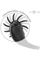 INTENSE - MABEL ANELLO VIBRANTE 10 VIBRAZIONI CON STIMOLATORE CLITORIDEO NERO