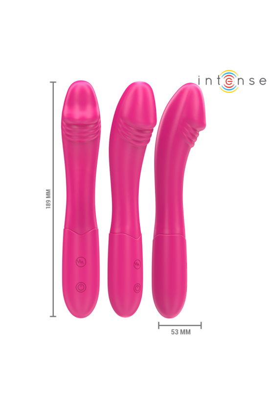 INTENSE - BELINDA VIBRATORE 19 CM FLESSIBILE 10 VIBRAZIONI ROSA