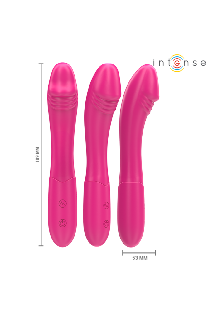 INTENSE - BELINDA VIBRATORE 19 CM FLESSIBILE 10 VIBRAZIONI ROSA