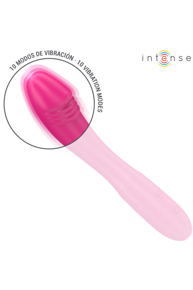 INTENSE - BELINDA VIBRATORE 19 CM FLESSIBILE 10 VIBRAZIONI ROSA