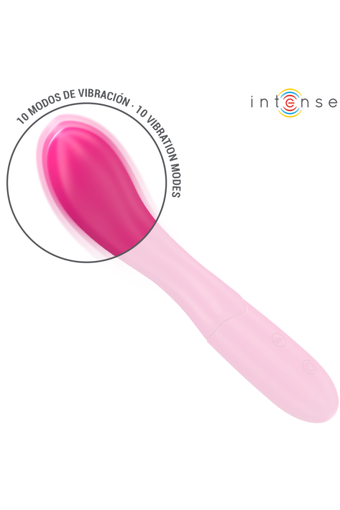 INTENSE - LISETTE VIBRATORE 19 CM FLESSIBILE 10 VIBRAZIONI ROSA