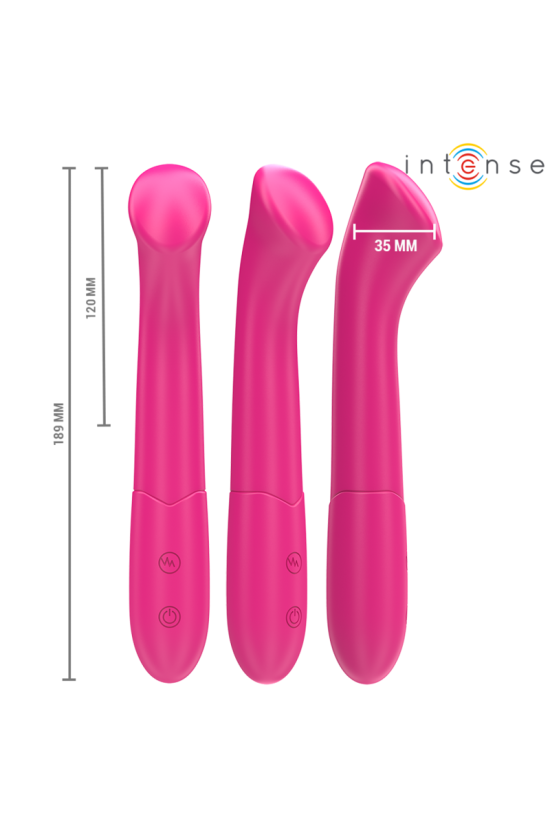 INTENSE - PATY VIBRATORE 19 CM FLESSIBILE 10 VIBRAZIONI MODELLO 2 ROSA