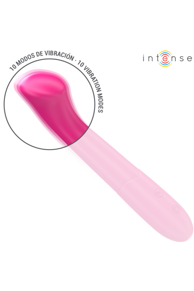 INTENSE - PATY VIBRATORE 19 CM FLESSIBILE 10 VIBRAZIONI MODELLO 2 ROSA