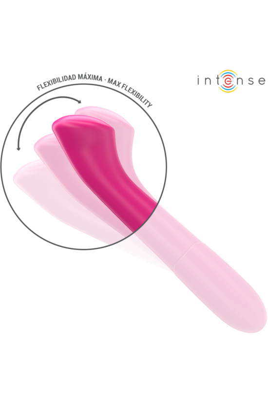 INTENSE - PATY VIBRATORE 19 CM FLESSIBILE 10 VIBRAZIONI MODELLO 2 ROSA
