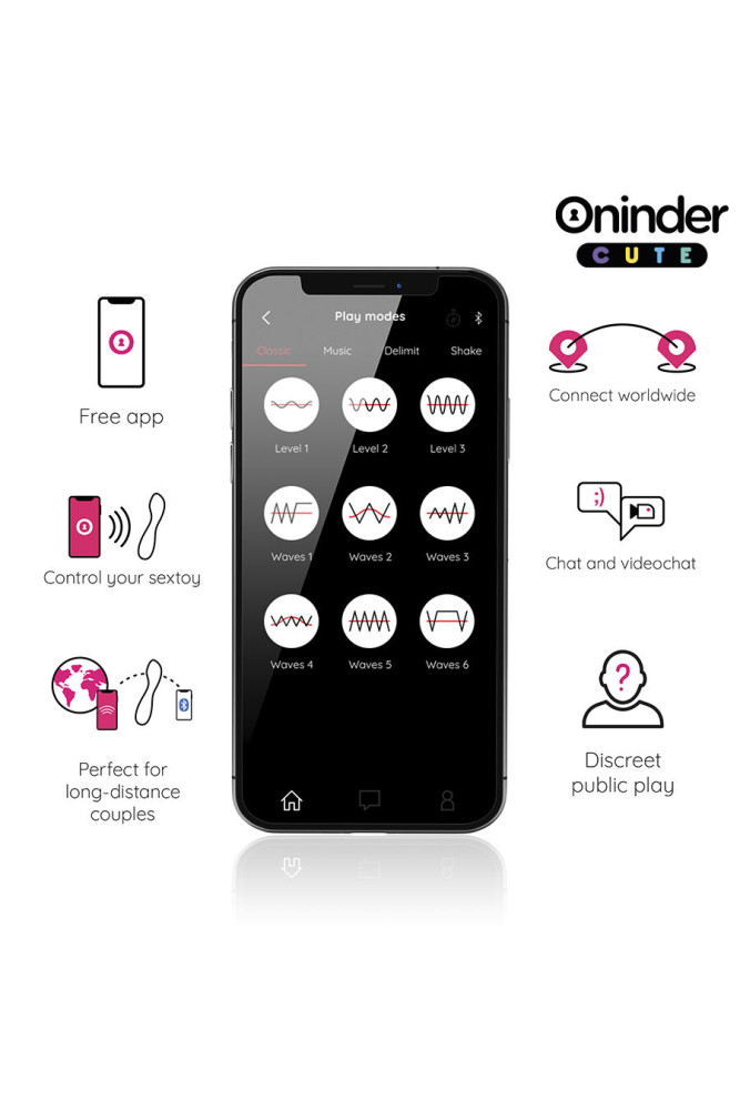 ONINDER CUTE - VIBRATORE PUNTO G LOVE BUDDY MASTER - APP GRATUITA IN TUTTO IL MONDO
