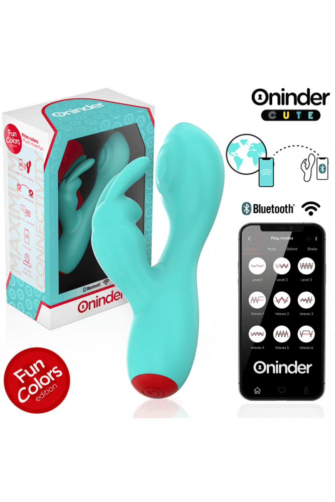 ONINDER CUTE - VIBRATORE CLITORIDEO PUNTO G LOVE BUNNY - APP GRATUITA IN TUTTO IL MONDO