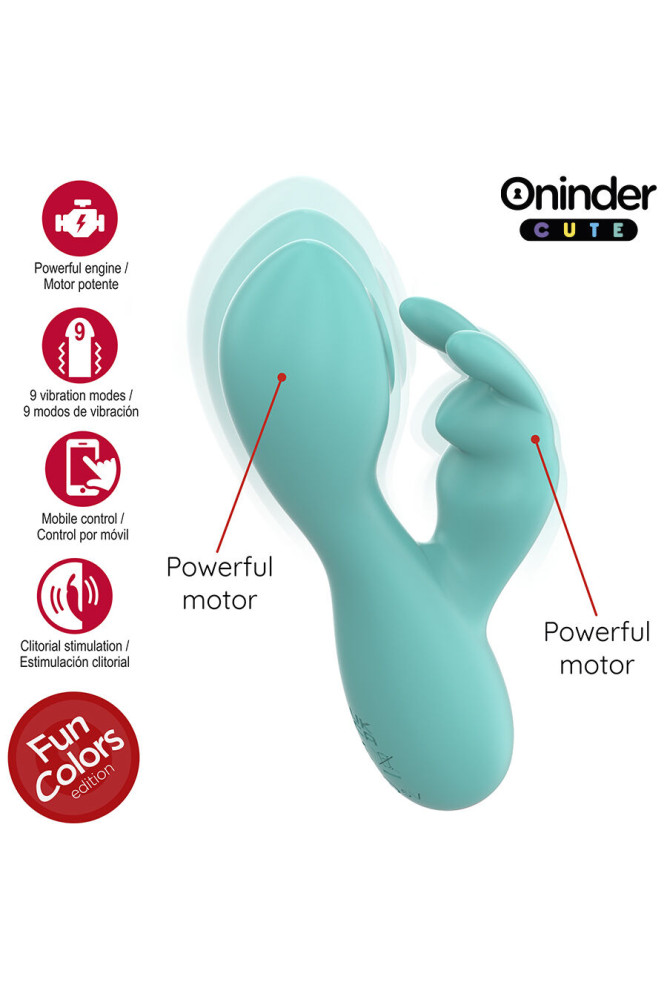 ONINDER CUTE - VIBRATORE CLITORIDEO PUNTO G LOVE BUNNY - APP GRATUITA IN TUTTO IL MONDO