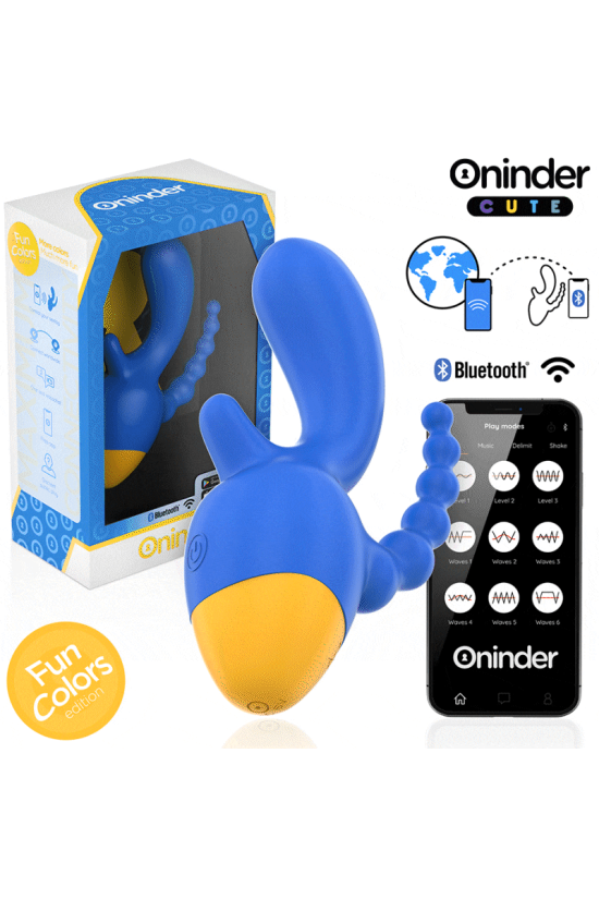 ONINDER CUTE - LOVE 3 SOME TRIPLO VIBRATORE - APP GRATUITA IN TUTTO IL MONDO