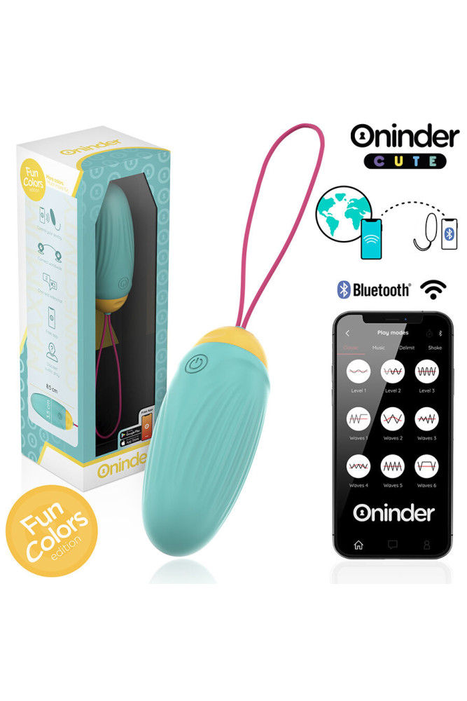 ONINDER CUTE - UOVO VIBRANTE LOVE PLEASURE - GEMME ROTANTI IN SILICONE - APP GLOBALE GRATUITA