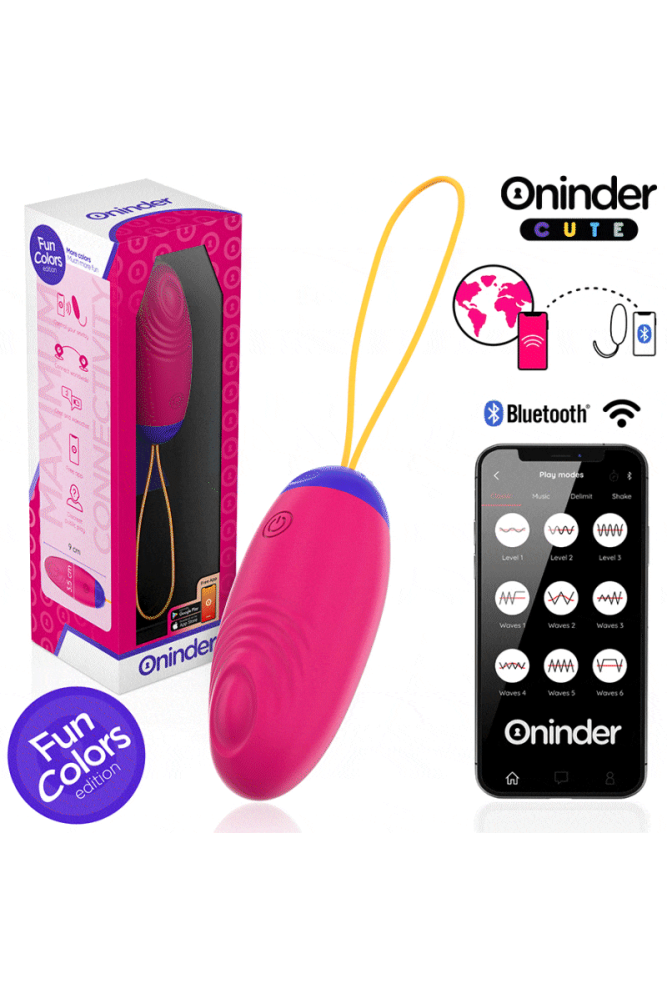 ONINDER CUTE - UOVO IN SILICONE CON VIBRO-ONDA E PIACERE - APP GLOBALE GRATUITA