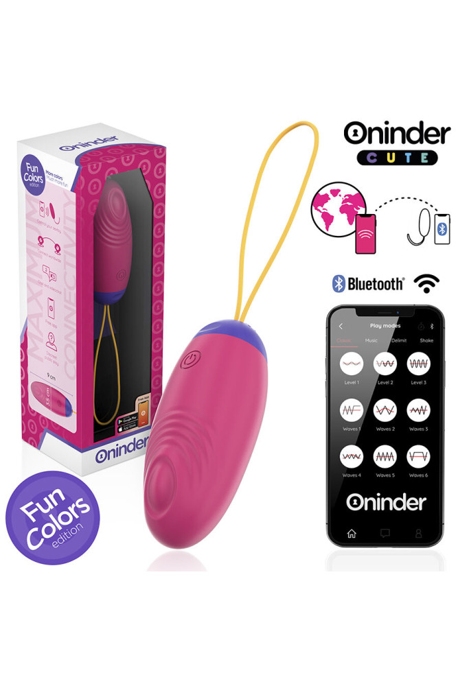 ONINDER CUTE - UOVO IN SILICONE CON VIBRO-ONDA E PIACERE - APP GLOBALE GRATUITA
