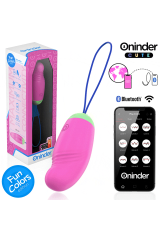 ONINDER CUTE - UOVO IN SILICONE VIBRANTE-ROTANTE A 360° PER AMARE IL PIACERE - APP GLOBALE GRATUITA