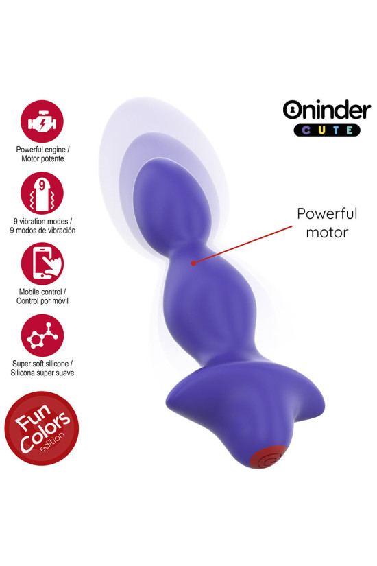 ONINDER CUTE - DILATATORE ANALE VIBRANTE LOVE BUTT - APP GRATUITA IN TUTTO IL MONDO