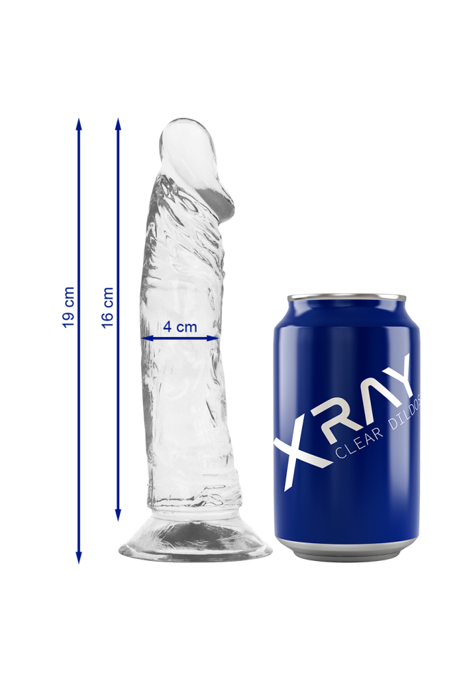 X RAY - CAZZO TRASPARENTE 19 CM -O- 4 CM