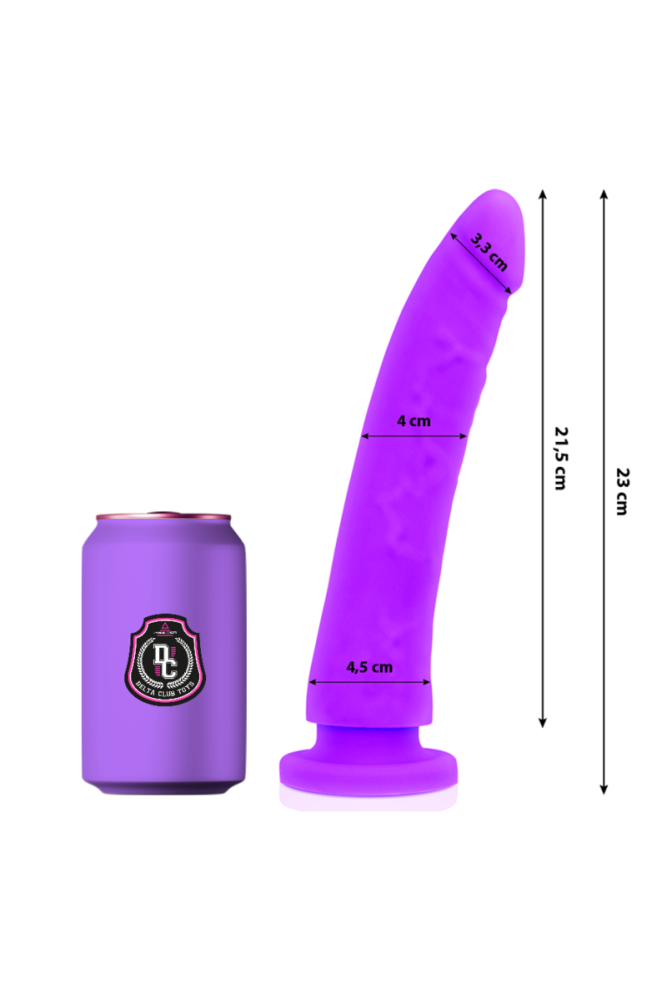 DELTA CLUB - TOYS DILDO MEDICO LILLA IN SILICONE 23 CM -O- 4.5 CM