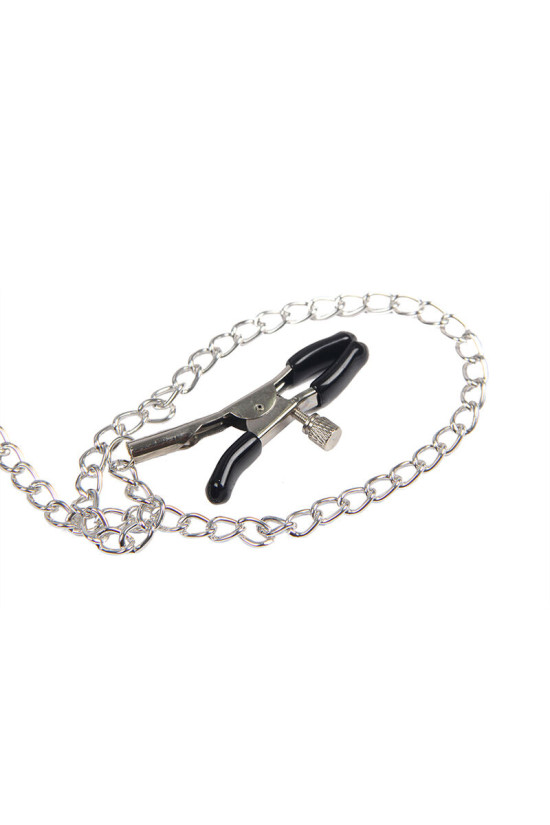 SUBBLIME - 953720 BONDAGE LEATHER STRAP BREATH CLAMPS NERO TAGLIA UNICA
