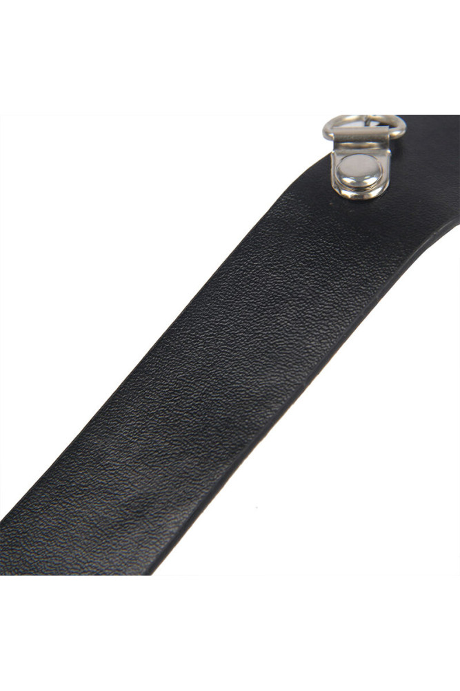 SUBBLIME - 953720 BONDAGE LEATHER STRAP BREATH CLAMPS NERO TAGLIA UNICA