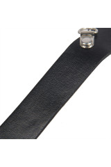 SUBBLIME - 953720 BONDAGE LEATHER STRAP BREATH CLAMPS NERO TAGLIA UNICA