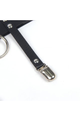 SUBBLIME - 953744 GIARRETRELLA PUNK IN PELLE REGOLABILE NERA TAGLIA UNICA