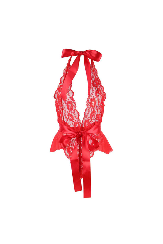 SUBBLIME - 953973 BODY SEXY CON VOLANT + CINTURA ROSSO S/M