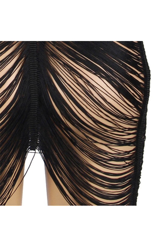 SUBBLIME - 954222 ABITO CON SPALLINE + PERIZOMA NERO S/M