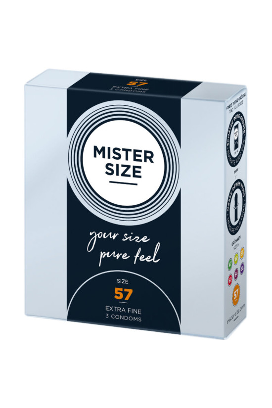 MISTER SIZE - PRESERVATIVO TAGLIA L 57 MM (3 UNITÀ)