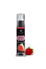 SECRETPLAY - LUBRIFICANTE 2-1 EFFETTO CALORE FRAGOLA E CREMA 50 ML