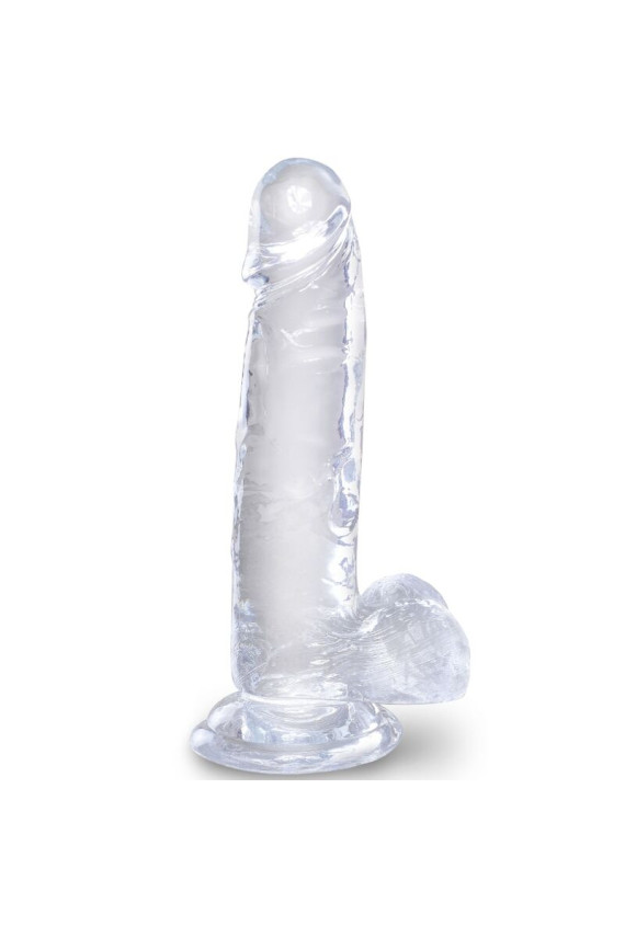 KING COCK - CLEAR PENE REALISTICO CON SFERE 15.2 CM TRASPARENTE